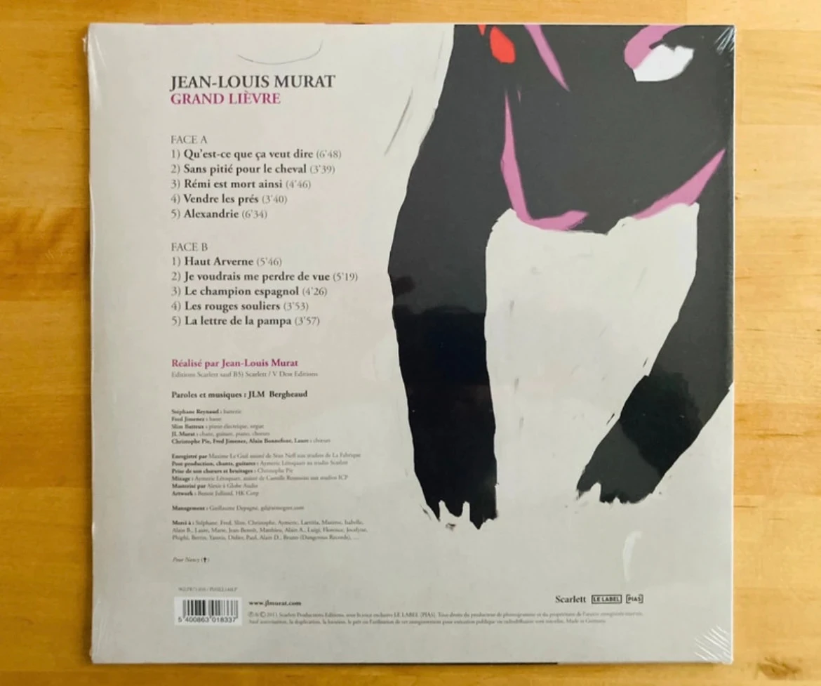 Disco de vinil 33T Jean-Louis Murat Grand Lièvre. – photo 2